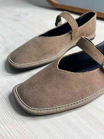 Балетки жіночі Meideli 0109-8 Mary Jane з ремінцем натуральна замша бежеві, 39, 25 см Київ