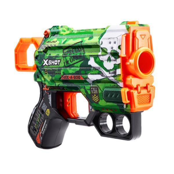 Скорострельный бластер X-Shot Skins Menace Camo 8 патронов (36515A) Харьков - изображение 7