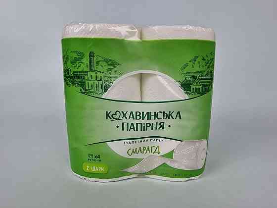 Туалетний папір Смарагд" 96*110/45 ціль. 2 шар. (4 шт.) Кохавінка (12 рул) Харків