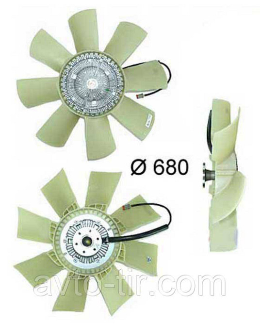 Вентилятор охолодження двигуна в зборі RENAULT Premium 5010315817 Луцьк - фото 1