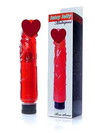Вибратор Juicy Jelly Multispeed, КРАСНЫЙ Sex Aura Киев