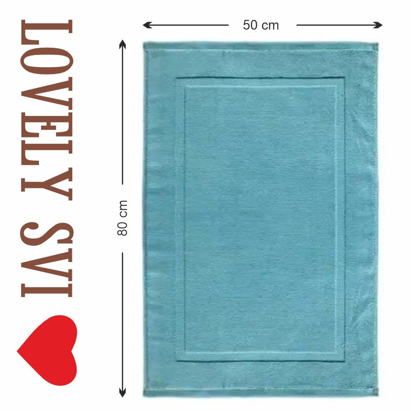Рушники для ніг Lovely Svi – бавовна / махра - 50 x 80 см – Бірюзовий (22402493) Київ - фото 2