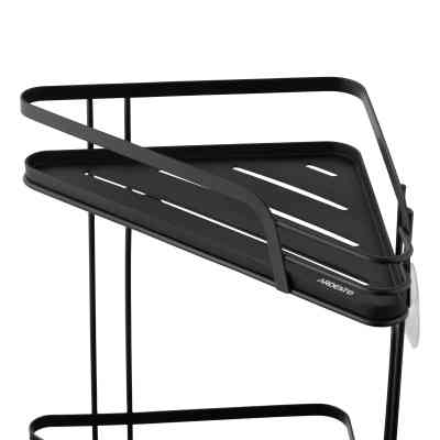 Полка в ванную Ardesto Vigor 2-ярусная угловая Черная (ARHK4503PB) Винница