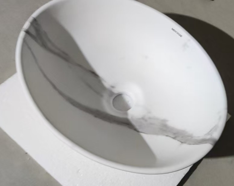 Раковина накладна MIXXUS PREMIUM ELLIPSE-0108 MARBLE 400х330х145mm   ( MP6526 ) 29206 Харьков - изображение 8