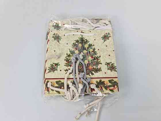 Новогодние, бумажные ,подарочные  пакеты с ручкой Чашка 16/16/8-020 (12 шт) Харьков