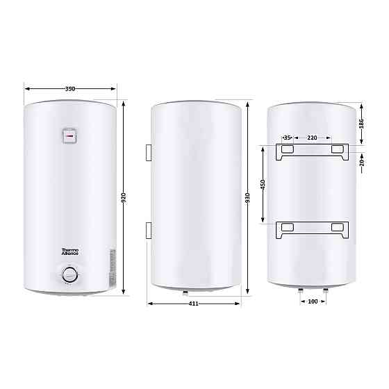 Водонагрівач електричний Thermo Alliance 80 л SLIM вертикальний, мокрий ТЕН 1,5 кВт D80V15Q2 Київ