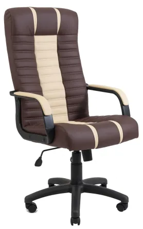 Офісне Крісло Керівника Richman Atlant Fly 2231-2207 Підлокітник Річ Пластік М1 Tilt Бежево-коричневий Київ