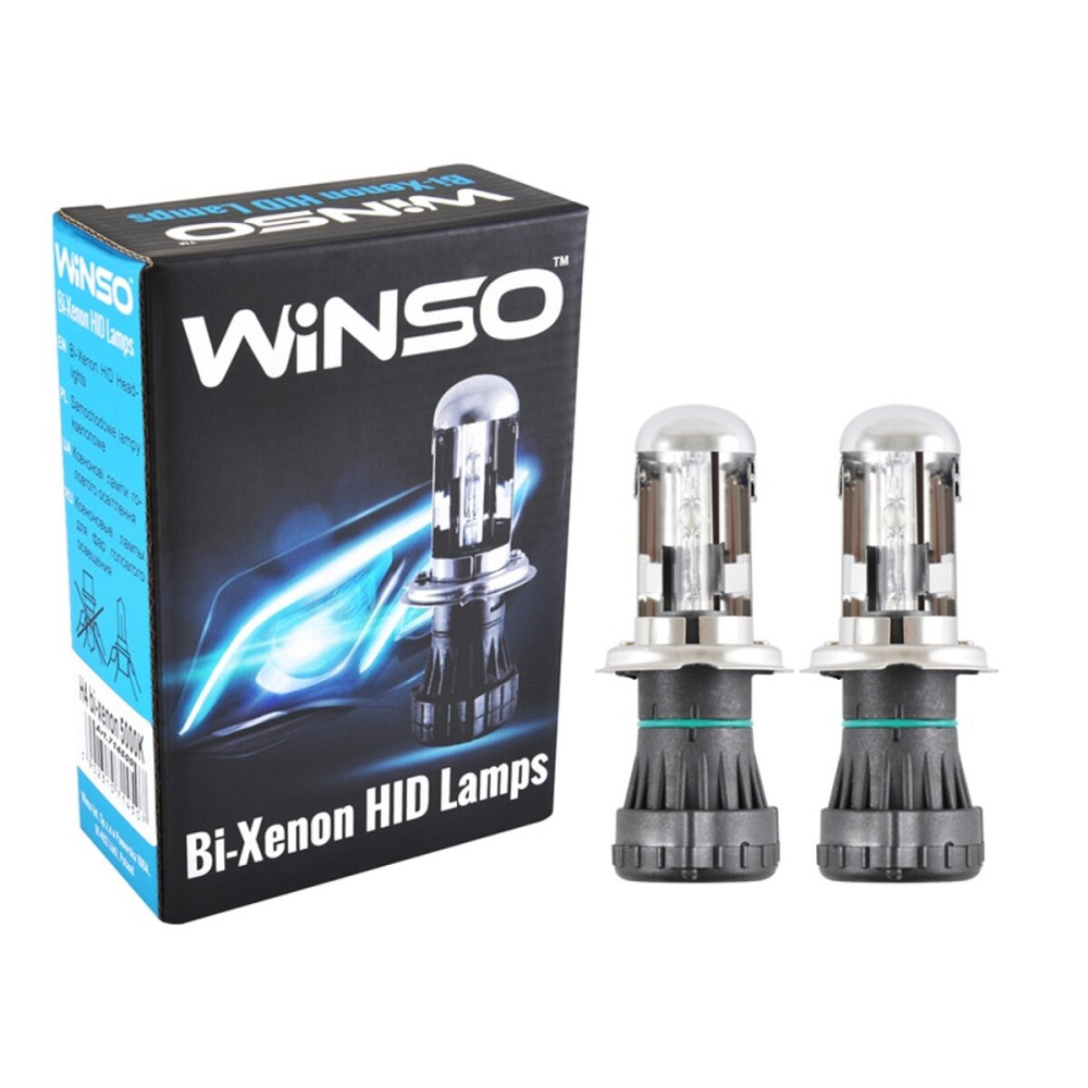 Біксенонова лампа Winso H4 bi-xenon 5000K, 85V, 35W P43t-38 KET, 2шт Київ - фото 1