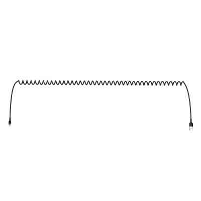 Дата кабель USB 2.0 AM to Lightning 1.0m spiral black ColorWay (CW-CBUL051-BK) Винница