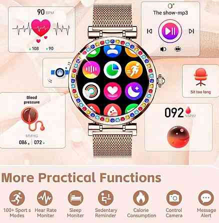 Жіночий смарт-годинник: EIGIIS CF30 RAINBOY. NFC. Київ