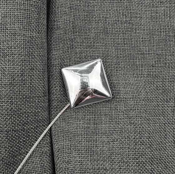 Магниты для штор и гардин Квадрат двусторонние набор 2 шт Серебристый (81-284) Киев