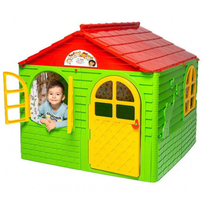 Дитячий ігровий пластиковий будиночок зі шторками Doloni для дітей Київ - фото 2