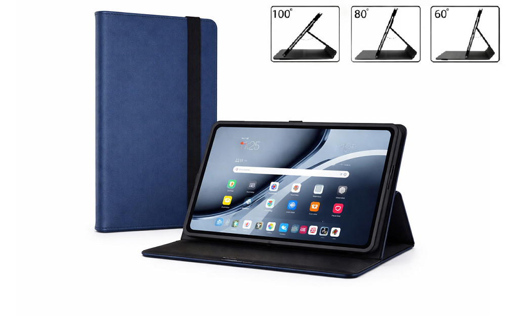 Чохол-книжка PlastGuard для Google Pixel Tablet 2023  – еко-шкіра, рамкова фіксація планшета, колір Чорний Синій Київ - фото 1