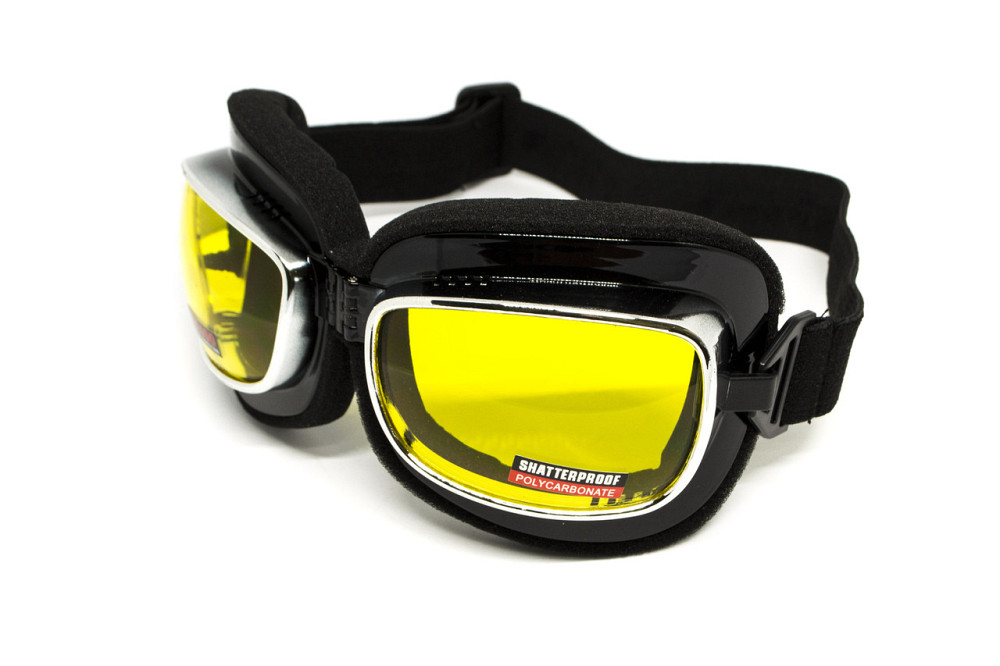 Окуляри захисні з ущільнювачем Global Vision Retro Joe (yellow) жовті Київ - фото 1