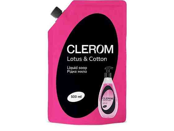 Мыло жидкое 500мл дой-пак Lotus and Cotton ТМ CLEROM Киев