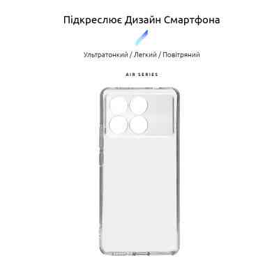 Чехол для мобильного телефона Armorstandart Air Xiaomi Poco X6 Pro 5G Camera cover Clear (ARM73376) Винница