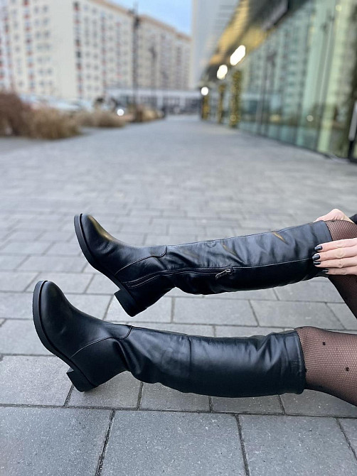 Nivelle Жіночі зимові чоботи шкіряні на низькому ходу чорного кольору 5382/2510 на хутрі р. 38- Коломыя - изображение 8