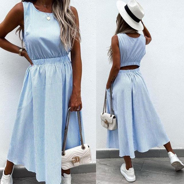 Довга літня сукня "Айріс" оптом | Норма и батал | Розпродаж моделі Київ - фото 2