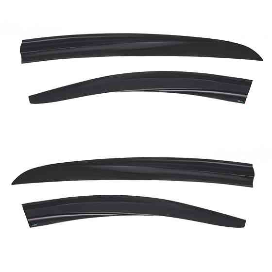 Дефлектори вікон (вітровики) Renault Fluence 2009-2016, 4шт, SunPlex, седан, на скотчі Вінниця