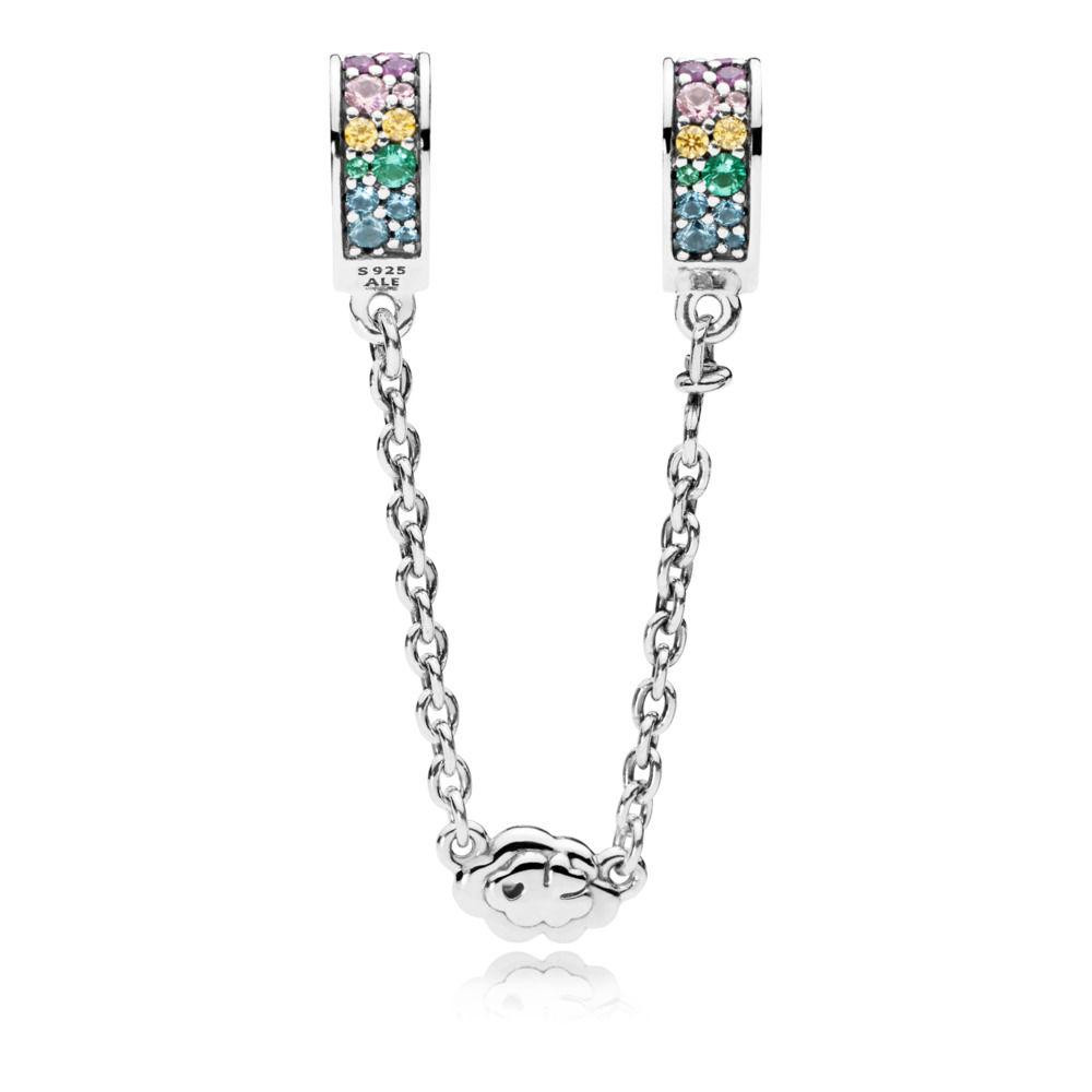 Срібна захистний ланцюжок  Пандора  "Веселка кохання" 797021NRPMX MasterSem Київ - фото 2