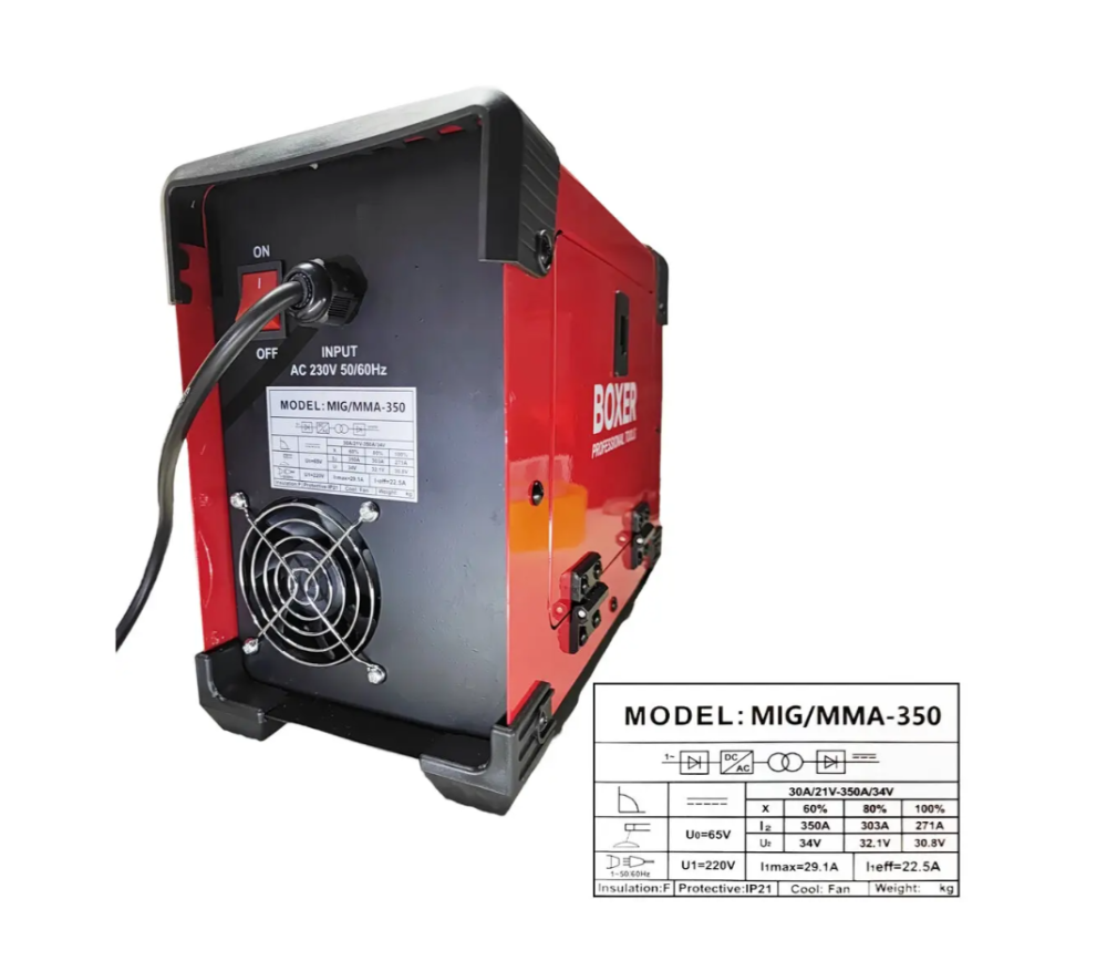 Универсальный сварочный инвертор MIG MAG MMA TIG FCAW 40-350А, 10,35 кВА, ПВ 60%, для всех типов сварки Одесса - изображение 5