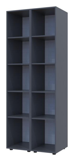 Комплект пеналов для одежды Doros Гелар (2 шт.) 78х49,5х203,4 см 2 Зеркала/Графит (DRS-011125) Львов - изображение 3