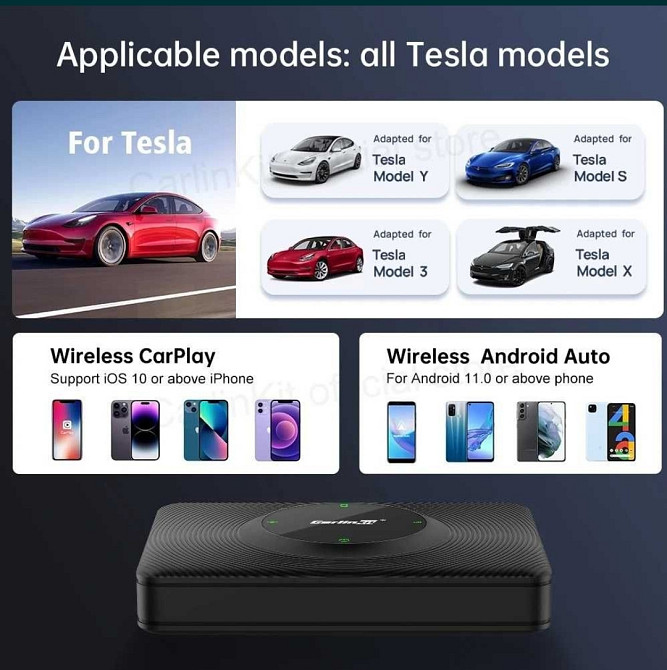 CarlinKit T2C for Tesla-бездротовий адаптер Київ - фото 7