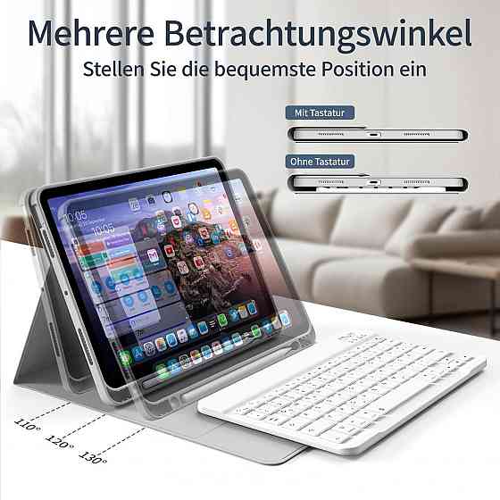 Чохол iPad 10,9 A2324 A2072 A2316 A2325 клавіатура Відсік стілус (сірий) Одеса