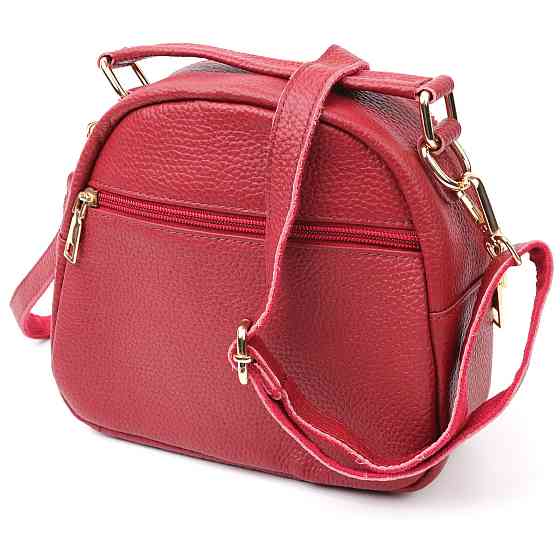 Стильная женская сумка Vintage 20689 Красная Киев