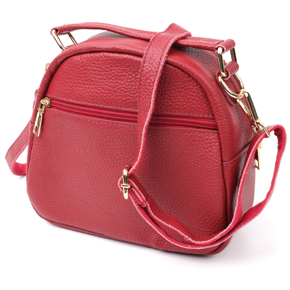 Стильная женская сумка Vintage 20689 Красная Киев - изображение 2