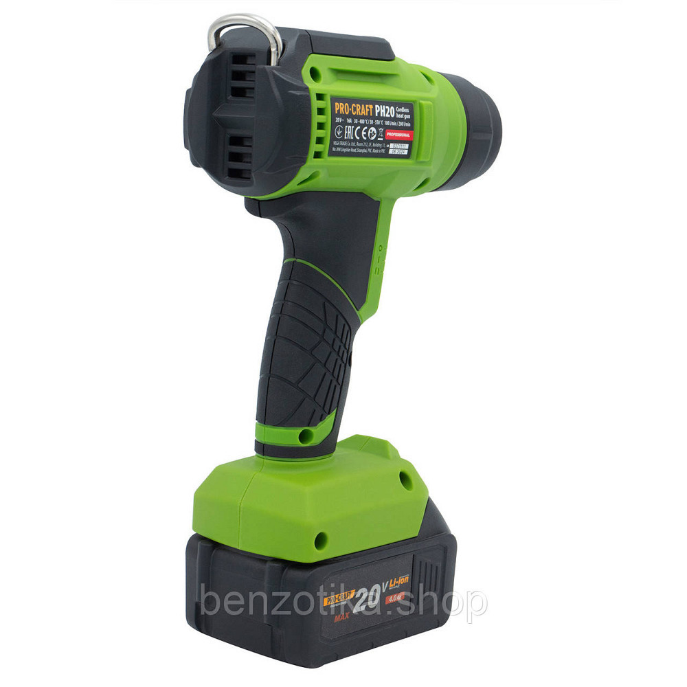 Акумуляторний фен промисловий Procraft PH20 (без акб та зп) Київ - фото 5