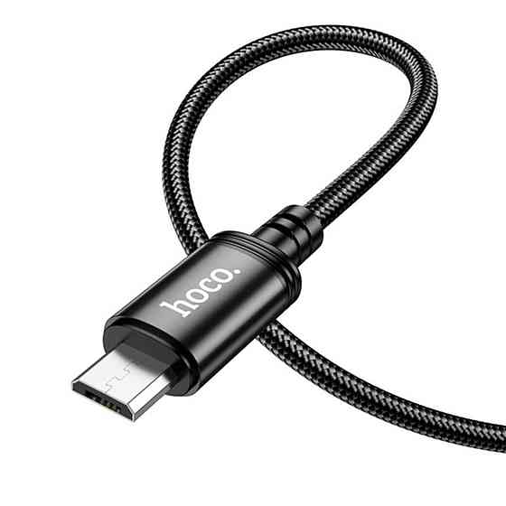 Кабель HOCO X89 Wind charging data cable Micro Black (6931474784346) Киев