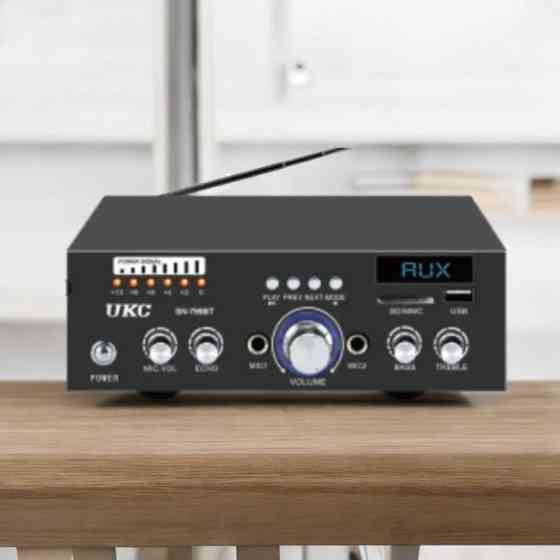 Универсальный усилитель звука AMP 799 BT с Bluetooth, USB, SD, FM-радио, AUX, пультом ДУ, стереосистема Одесса
