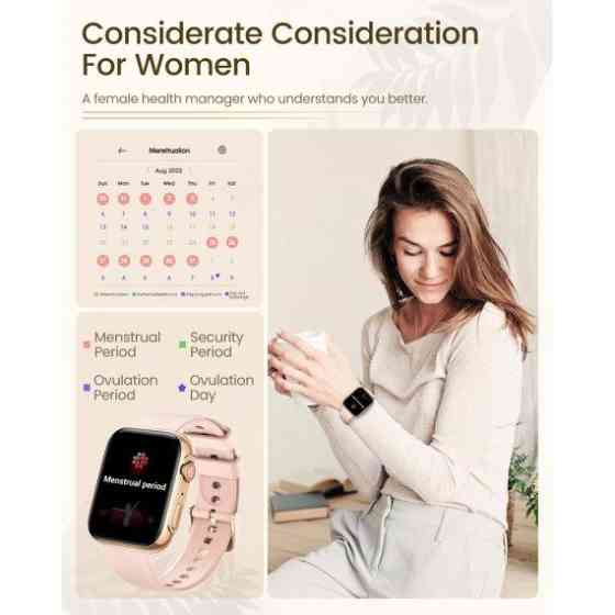 Жіночий розумний смарт годинник Smart Sensation + 2 ремінці (Gold) Вінниця