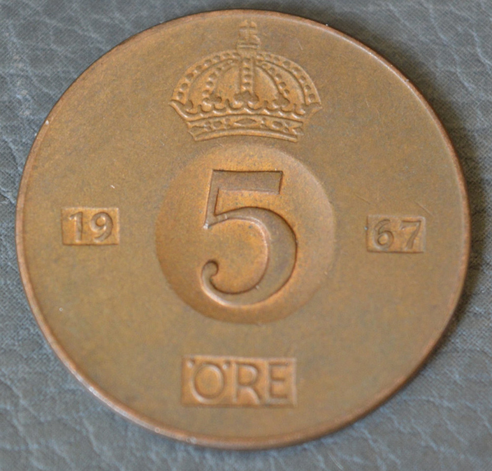 Швеция 5 эре 1967год (1) Полтава - изображение 1