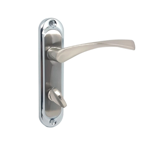 Ручка дверна на планці 62.323 WC SN/CP KEDR Житомир - фото 1