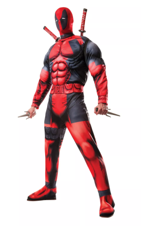 Костюм Marvel Deadpool з м'язами на грудях, дорослий чоловічий розмір М Луцк