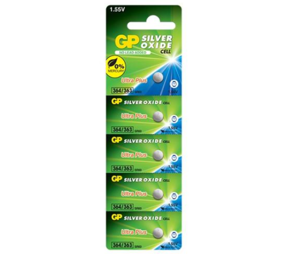 Батарейка таблетка GP SILVER OXIDE 364 363 1.55V SR621W 5 шт блістер Рівне