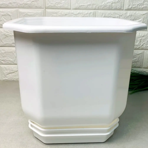 Вазон Дама з підставкою 36*36см білий Алеана Житомир - фото 3