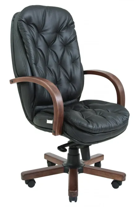 Офісне Крісло Керівника Richman Venice Fly 2230 Wood М2 AnyFix Чорний Київ - фото 1