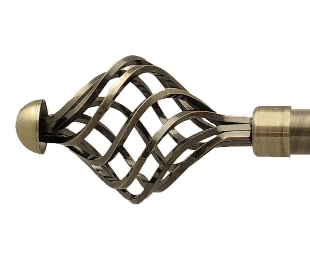 Карниз Orvit Арезо металевий однорядний техно гладка труба кільце металеве Антик 25 мм 240 см (00-00025810) Львов - изображение 2