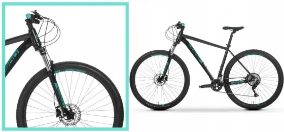 Велосипед Tabou Blade 5.0 20S Deore Czarny Turkusowy 29 2024 Киев