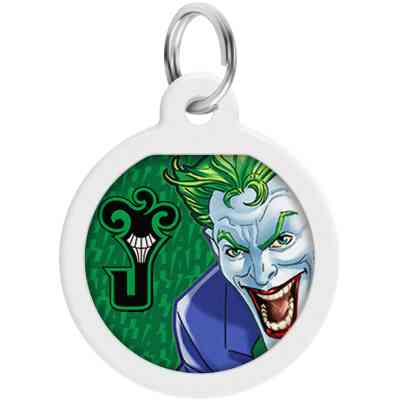 Адресник для животных WAUDOG Smart ID с QR паспортом "Джокер зеленый", круг 25 мм (0625-1005ru-eng) Винница