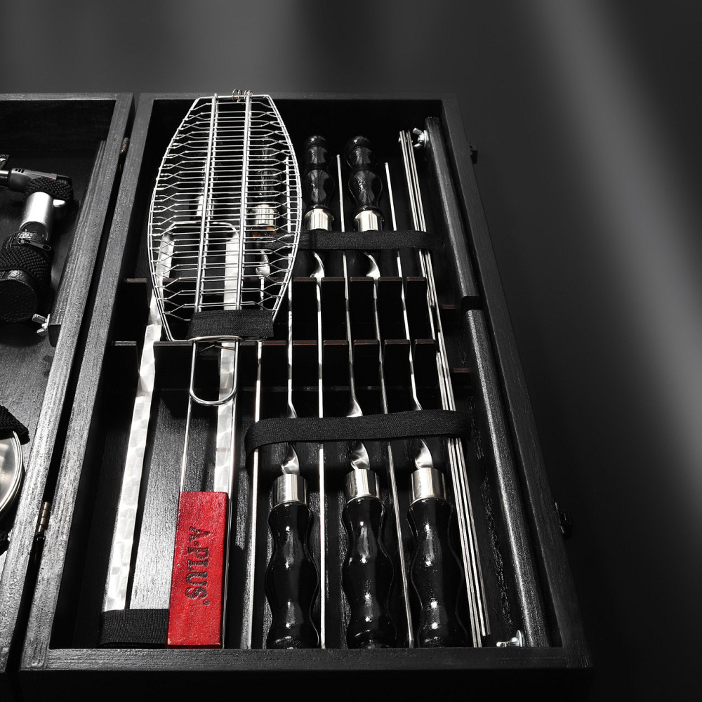 Шампура на подарунок шампури подарункові набори шампурів для шашлику шашличний набір чоловікам у коробці Тернопіль - фото 9