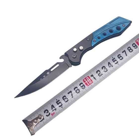 Ніж викидний Ming 017 Blue Дніпро