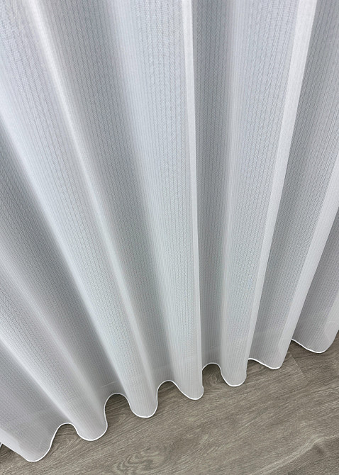 Тюль жакард "Ялинка", Туреччина колір білий 1737т Київ - фото 6