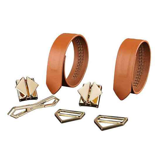 Наручники LOCKINK Wristcuffs/Anklecuffs Brown Set Sex Aura Київ