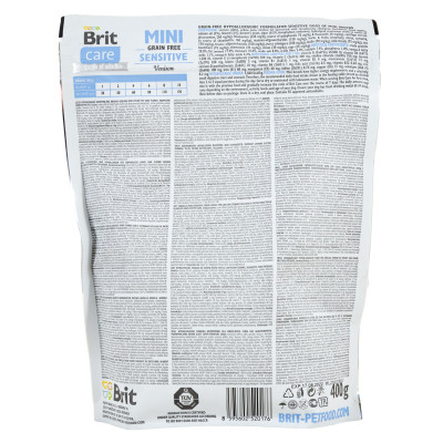 Сухой корм для собак Brit Care GF Mini Sensitive 400 г (8595602520176) Винница - изображение 2