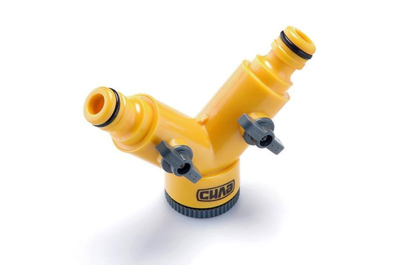 Розподільник 2-х канальний з адаптерами 1/2" вхід 1/2"+3/4" Харків - фото 1