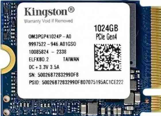 НОВИЙ 1TB SSD m2 NVMe PCIe 4.0 Kingston OM3PGP41024P-A0 Харків